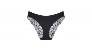 Triumph Body Make-Up Illusion Lace Highleg Tai - fekete