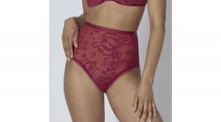 Triumph Velvet Rose Spotlight High Rise Thong - Rosso Masai