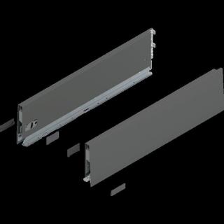 BLUM MERIVOBOX káva, magassága K (129 mm), NH=400 mm, jobb+bal orion szürke ()