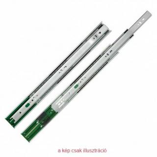 Golyós fióksín önbehúzós, teljes kihúzású H45  550mm fekete