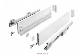 GTV AXIS PRO  300x120mm fém fiókoldal 40kg fehér B1 (GTV AXIS)