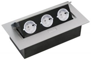 GTV konnektor fekvő 3-as fekete AE-PB03GS-20 (GTV konnektor)