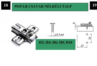 Kivetőpánt talp H2 (Kivetőpánt talp H2)