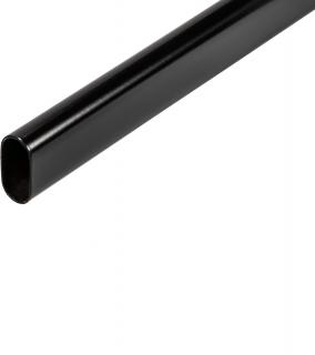 Ovál Mándlirúd 30x15x3000mm  fekete  (Ovál Mándlirúd)