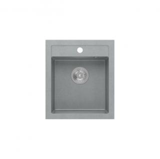 Quadron Johnny 100 gránit mosogató 430x500mm silver stone