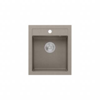 Quadron Johnny 100 gránit mosogató 430x500mm soft taupe