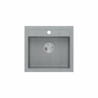 Quadron Johnny 110 gránit mosogató 500x470mm silver stone