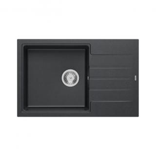 Quadron Peter 111 gránit mosogató 780x500mm black dotted