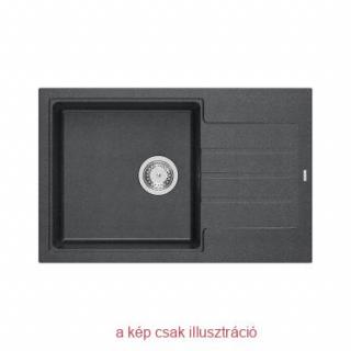 Quadron Peter 111 gránit mosogató 780x500mm silver stone
