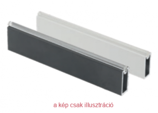 Szögletes mándlirúd 3000mm+2 darab tartó antracit (Szögletes)