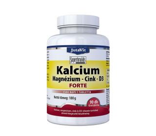 JutaVit Kalcium+Magnézium+Cink forte + D3 vitamin 90db