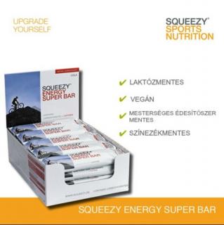 SQUEEZY ENERGY SUPER BAR meggyes energiaszelet koffeinnel