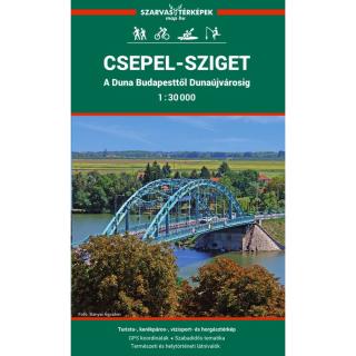 Szabadidőtérkép - Csepel-sziget - Duna Dunaújvárosig