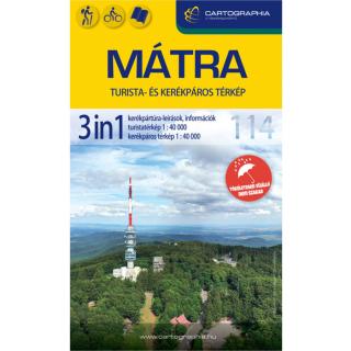 Turista- és kerékpáros térkép - Mátra