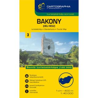 Turistatérkép - Bakony - déli rész