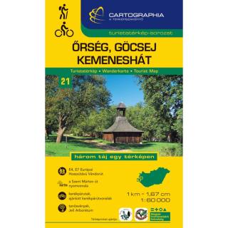 Turistatérkép - Őrség, Göcsej, Kemeneshát