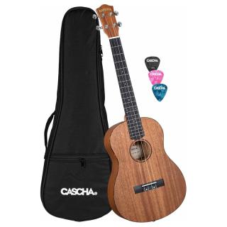 Cascha HH 2243 Bariton ukulele Natural tokkal