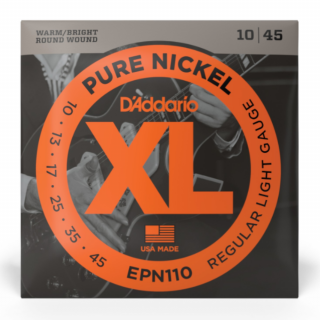 D'addario EPN110 Pure Nickel 10-45 Regular Light