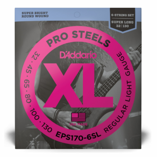 D'addario EPS170-6S Pro Steel 32-130 Super Long basszusgitár húr