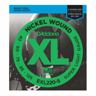 D'addario EXL220-5 40-125 basszusgitár húr