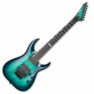 E-II HORIZON FR-7 Black Turquoise Burst