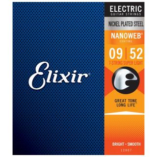 Elixir NanoWeb (12007) 9-52 7-String Super Light elektromos húrkészlet