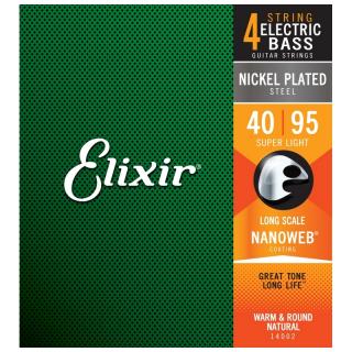 Elixir NanoWeb (14002) 40-95 Super Light basszusgitár húrkészlet