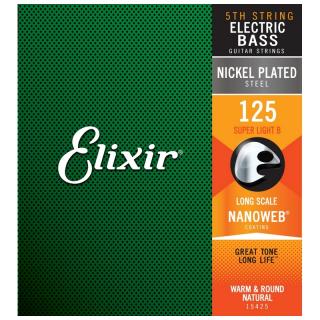 Elixir NanoWeb (15425) 5th .125 Super Light B basszugitár húr