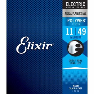 Elixir PolyWeb (12100) 11-49 Medium elektromos húrkészlet