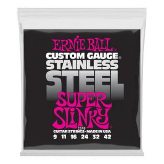 Ernie Ball 2248 Stainless Steel Super Slinky 9-42 húrkészlet