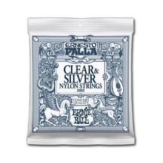 Ernie Ball 2403 Clear Silver Nylon húrkészlet