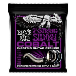 Ernie Ball 2729 Cobalt Slinky húrkészlet 11-58 7 húros húrkészlet