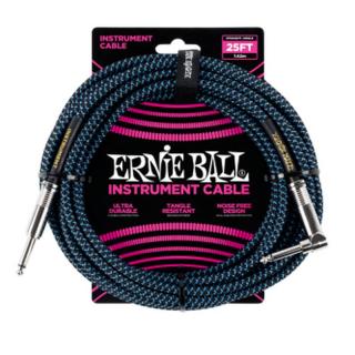 Ernie Ball 6060 Szövetkábel Fekete/Kék