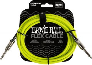 Ernie Ball 6414 Flexcable 3m gitárkábel zöld
