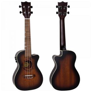 Flight DUC-380CEQ Amber Ukulele tokkal (Concert)