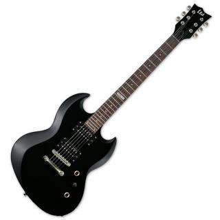 LTD VIPER-10 BK elektromos gitár puhatokkal