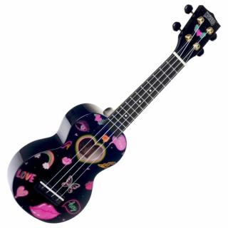 Mahalo Heart szoprán ukulele Heart Black