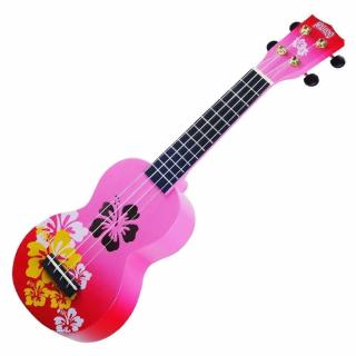 Mahalo Hibiscus szoprán ukulele Hibiscus Red Burst