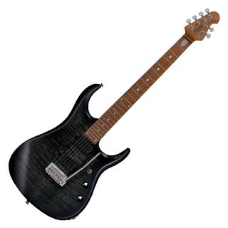 Sterling by Music Man JP150 Flame Maple Top Trans Black Satin elektromos gitár