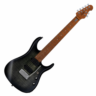 Sterling by Music Man JP157 Flame Maple Trans Black Satin 7 húros elektromos gitár