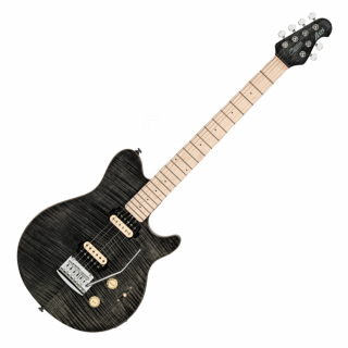 Sterling by Music Man S.U.B. Axis AX3 Flame Maple Ven. Top Trans Black elektromos gitár