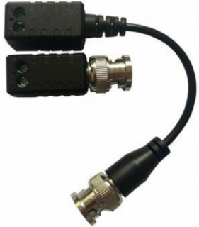 Passzív balun analóg/TVI/AHD/CVI kamerákhoz 5 Mpixel felbontásig, 1 pár (2 db), túlfeszszültség védelemmel