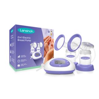 2in1 elektromos dupla mellszívó + 2 db 160ml cumisüveg szettben