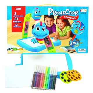 3 in 1 dínós projektor rajzoláshoz színezéshez