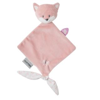 ALICE & POMME mini szundikendő - Alice, a róka fáradt rózsaszín