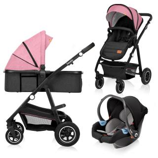 Amber 3in1 babakocsi - Pink Rose Pink Rose