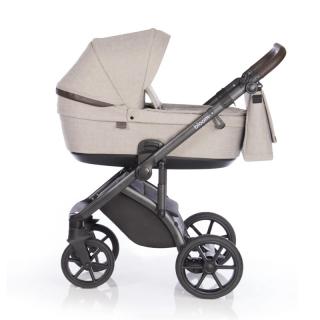 Bloom 3in1 babakocsi - Kite Beige Black hordozóval Truffle