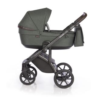 Bloom 3in1 babakocsi - Kite Black hordozóval Night Green