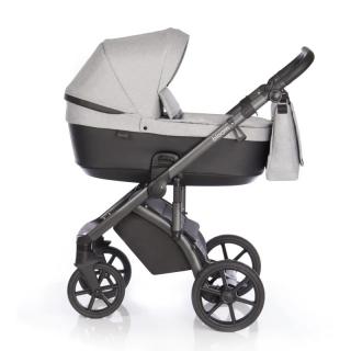 Bloom 3in1 babakocsi - Kite Silver Black hordozóval Silver Chrevron