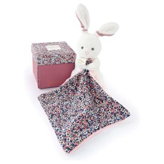 BOH'AIME Nyuszi szundikendővel - 12 cm rose